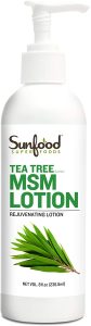 Sunfood Superfoods Tea Tree MSM Lotion