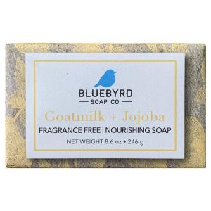 BLUEBYRD Soap Co. Nourishing Goat Milk & Jojoba Soap Bar