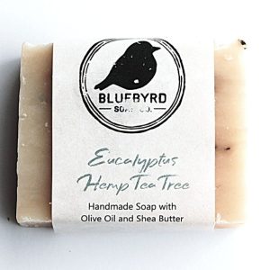 BLUEBYRD Soap Co. Eucalyptus Tea Tree 100% All Natural Hemp Soap Bar