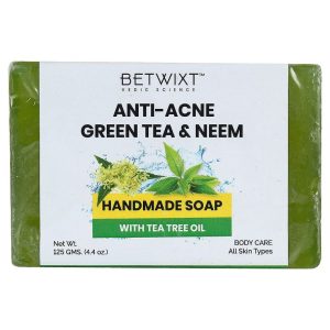 Betwixt Green Tea & Neem Natural Bar Soap For Men & Women