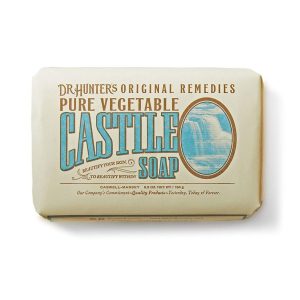 Caswell-Massey Dr. Hunter's Pure Castile Soap – Natural Olive Oil Bath Soap With Jojoba And Cocoa Seed Butter