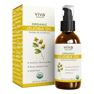 Certified Organic Jojoba Oil; 100% Pure & Cold-Pressed, Natural Moisturizer For Face And Hair, For All Skin Types