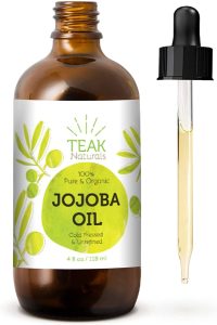 Cold Pressed Organic Jojoba Oil By Teak Naturals - Natural Unrefined Pure Jojoba Oil Moisturizer For Skin Hair And Nails  - Best Carrier Oil For Skin