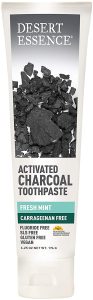 Desert Essence Activated Charcoal Toothpaste - Fresh Mint