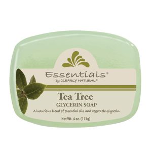 Essentials By Clearly Natural Glycerin Bar Soap, Tea Tree