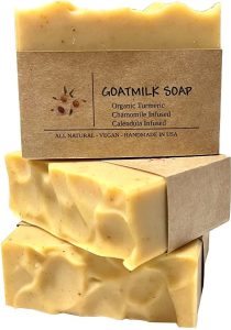 Goat Milk Soap Bars Calendula Infused Jojoba Oil & Chamomile