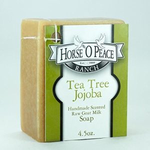 Handmade Herbal 100% Raw Goat Milk Tea Tree Jojoba Soap