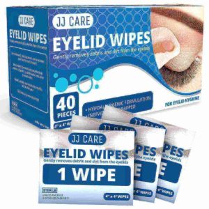 JJ CARE Eyelid Wipes [Box Of 40] Eye Wipes