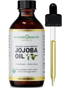 Mother Nature Jojoba Oil - USDA Certified Organic, 100% Pure, Cold-Pressed & Unrefined Hexane Free Oil