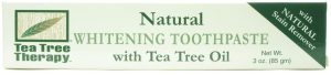 Natural Whitening Toothpaste With Tea Tree Oil