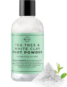 O Naturals Tea Tree Oil Kaolin Clay Foot Powder