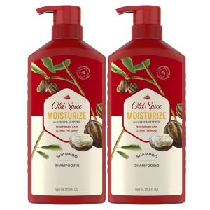 Old Spice Moisturize Shampoo For Men With Shea Butter, Vanilla And Tea Tree Oil Scent