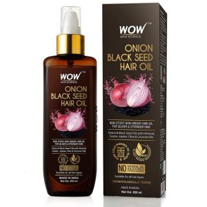 Onion Black Seed Hair Oil For Natural Hair Care And Growth