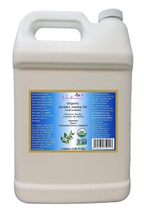 Organic Verdana Golden Jojoba Oil – USDA Certified Organic – Cold-Pressed, Unrefined, 100% Pure And Hexane Free – 1 Gallon