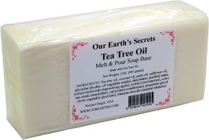Our Earth's Secrets - Melt and Pour Soap Base - Tea Tree Oil