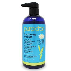 PURA D'OR Scalp Therapy Shampoo Hydrates & Nourishes Scalp With Organic Tea Tree Oil, Argan Oil & Biotin