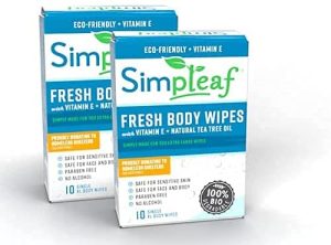 Simpleaf Body Shower Wipes