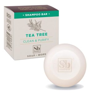 Soapbox Tea Tree Shampoo Bar, Natural, Eco-Friendly Bar Shampoo For Dry Scalp and Hair