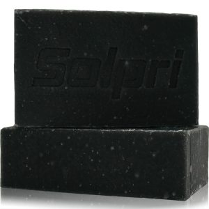 Solpri Shield Exfoliating Charcoal Soap Bar For Athlete's Foot With Lemongrass Tea Tree  Oil