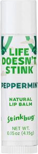 Stinkbug Natural Peppermint Lip Balm With Jojoba Oil, Coconut Oil, And Cocoa Butter