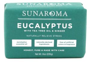 Sunaroma Soap Bar Eucalyptus With Tea Tree + Ginger