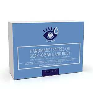 Tea Tree Oil Face Soap And Eyelid Scrub For Support Of Eyelid Irritation